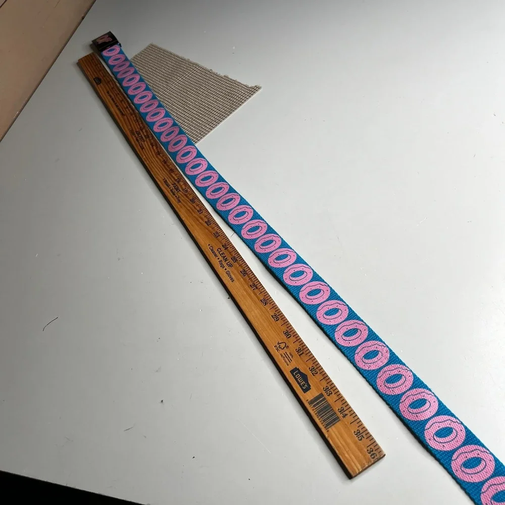 Odd Future OF Donut Blue Web Belt Pink Logo Buckle Adjustable Skate Canvas
